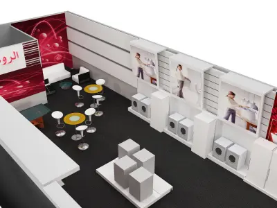  3D Booth Exhibition Stand a367 3D model