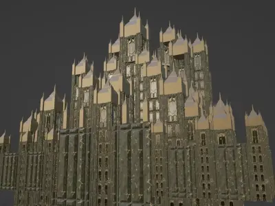 Decorative Castle Free low-poly 3D model