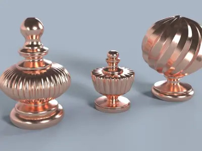 3D Finials 3D model