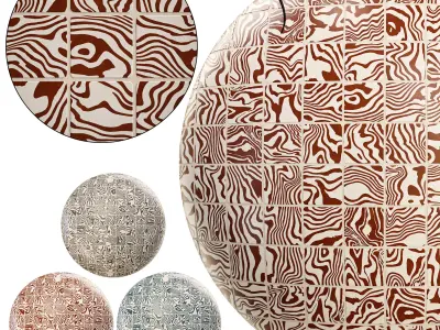 Handmade Glazed Terracotta Square Tile - Seamless Texture