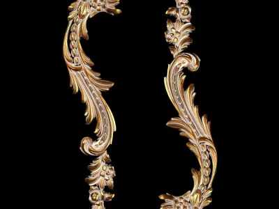 Classic carved 069 3D model