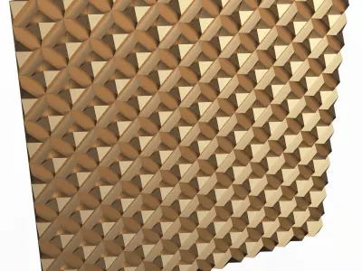 3D Wall Panel 08 Low-poly 3D model