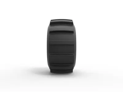 Dirt dragster rear tire 8 Scale 1 to 25 3D print model