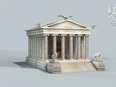 Roman Island Classic Temple 3D model