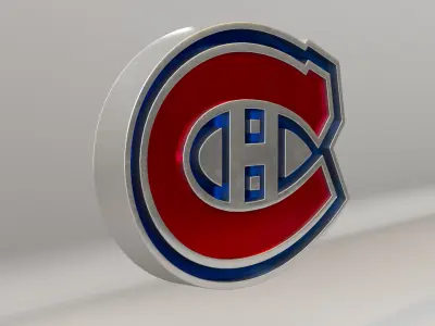 NHL Montreal Canadiens Team Logo 3D model