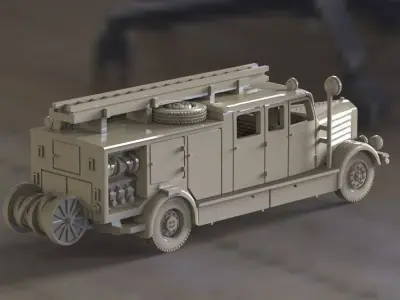  fire engine 3D print model