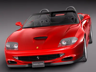 Ferrari 550 Barchetta 2000-2002 3D model