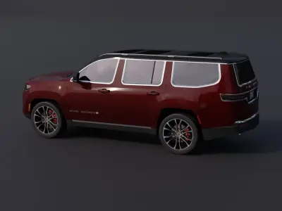 Jeep Grand Wagoneer Low-poly 3D model