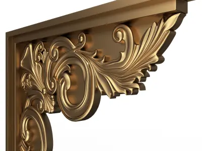 Stair Brackets 02 Low-poly 3D model