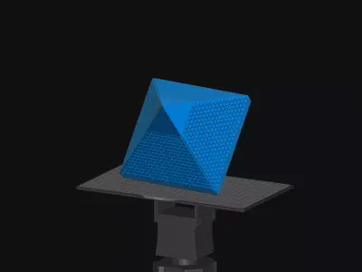 Underground Khafre pyramid structure based on SAR scan   Free 3D model