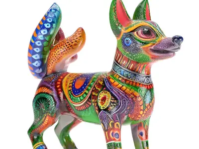 Alebrije  dog 02 3D model