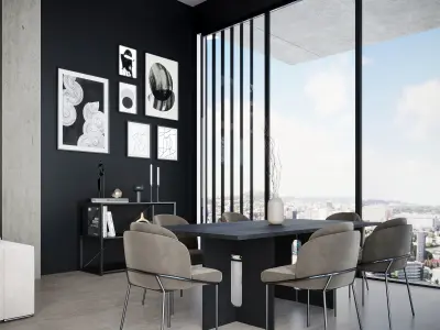 interior living room scene 28 3D model