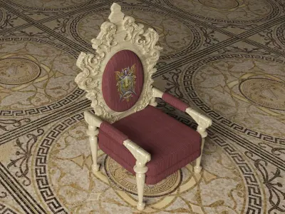 King Throne 5 - 4K 3D model