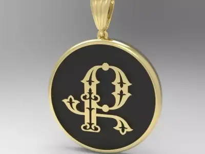 Decorative Letter Q 3D print model