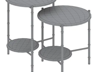 Coffee table BAMBOO by Luxence Luxury Living 3D model