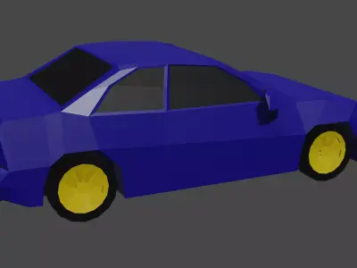 car low-poly game ready Low-poly 3D model