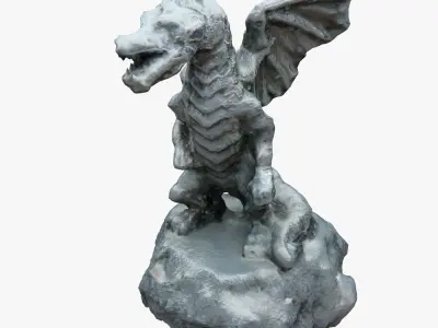 Dragon Statue 3D model