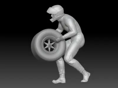 FORMULA ONE PIT STOP 5 3D print model