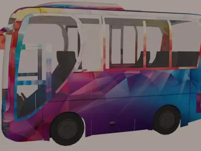 Mini Bus 2019 3D model