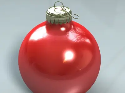 Christmas Tree Bulb Ornament 3D model