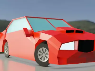 Low Poly Car Model CHEAP 3D model