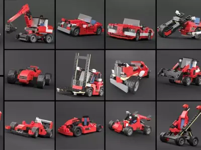 lego 20 car 3D model