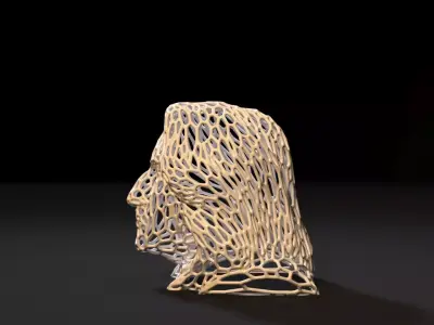 Severus Snape Voronoi 3D print model