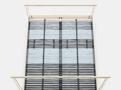 GJORA Bed frame 6 Low-poly 3D model