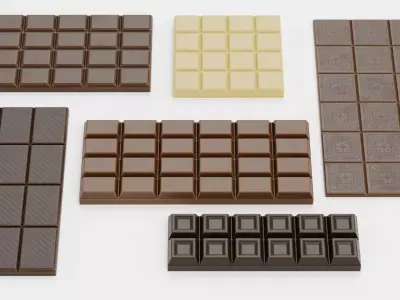-Chocolate Bars- 3D model