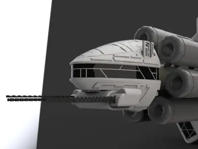 Spaceship design  3D print model