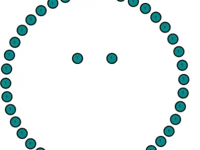 wolf head gold pendant 3D print model