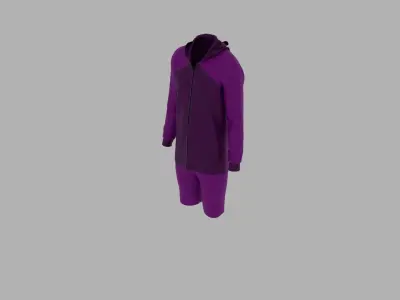 Sport Suit Low-poly 3D model 43