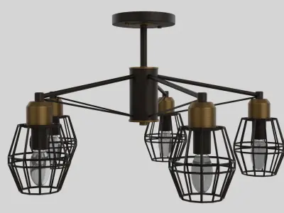 Dark chandelier 3D model