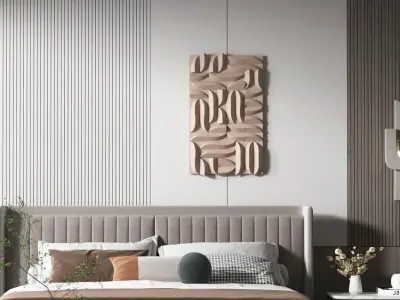 decoration villa bedroom Modern Home 3D model