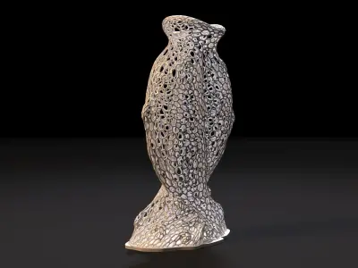 Fish Sculpture Vase 3D print model