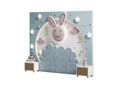 Kids wall panell 2 3D model