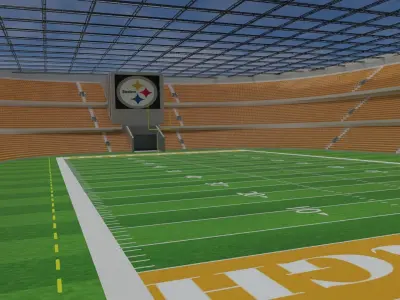Pittsburgh Steelers - American Football Stadium Low-poly 3D model