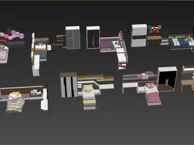 Childroom 3D Furniture Library  3D model