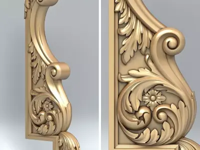 Newel post 006 3D model