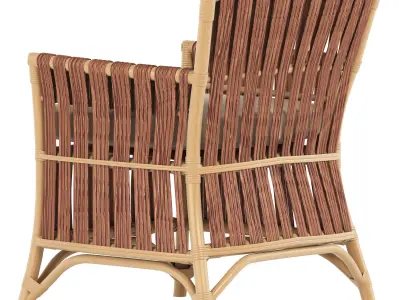 Armchair ELIOT rattan 3D model