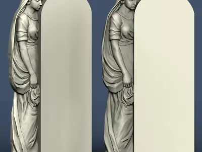 Angel Tombstone 3D model 3D model