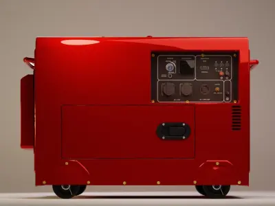 Power Generator Low-poly 3D model