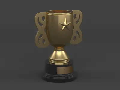 Trophy Cups 3D model 37