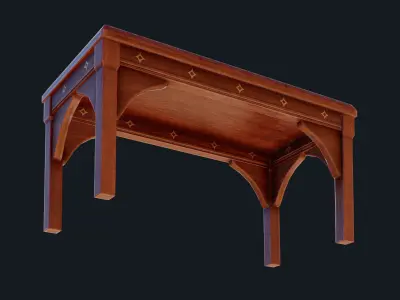 Astro Magic Table Low-poly 3D model