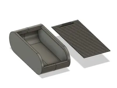 Rolling top Pill Box 3D model