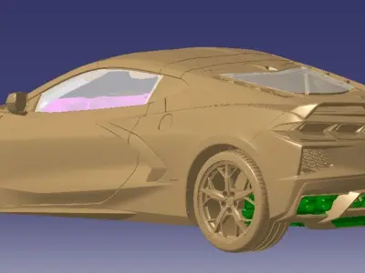 Chevrolet Corvette Premium 3LT 2020 Vehicle 3d scan model 3D model