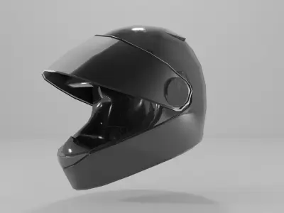 motorcycle helmet Low-poly 3D model