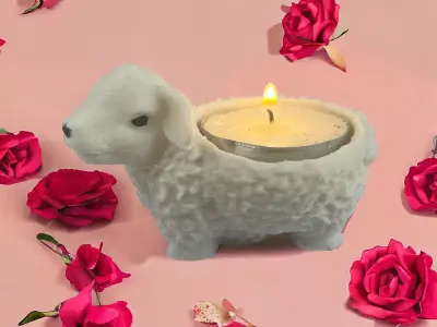 SHEEP CANDLESTICK 3D print model