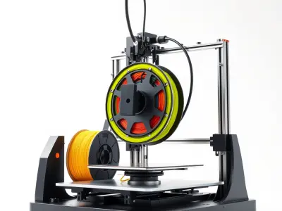 D Printer Model Pack with Various Detail Levels and PBR Textures Low-poly 3D model