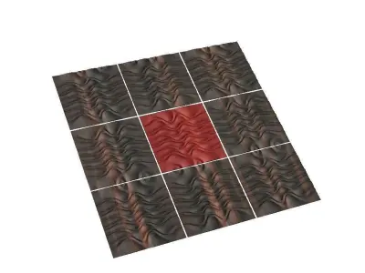 DEMO Tileable 3D Relief SB7 for CNC Free 3D model